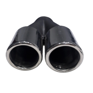 63mm angled double exhaust tip