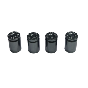 bullet shell valve caps (charcoal)