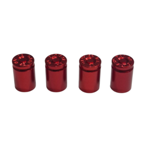 bullet shell valve caps (red)